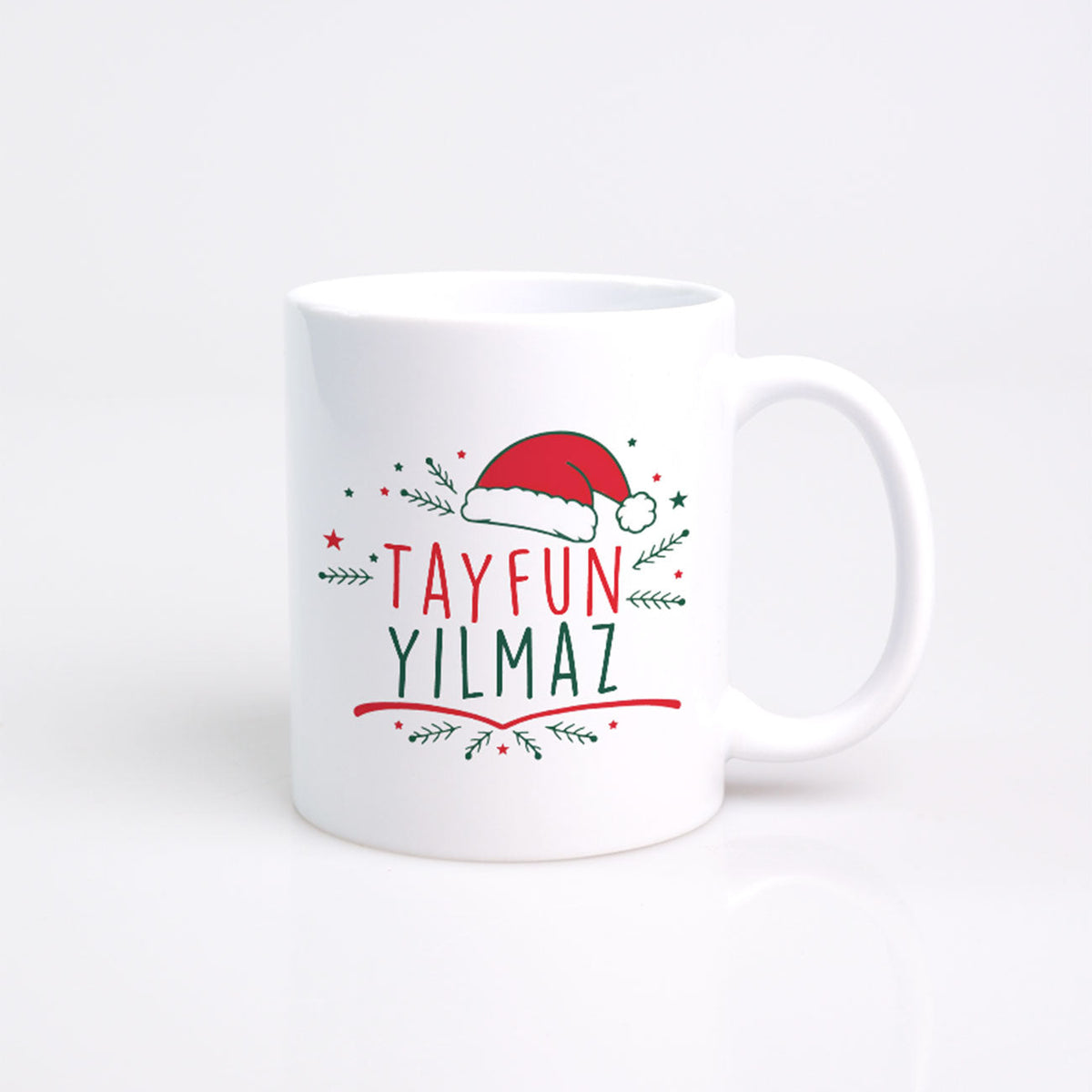 Kişiye Özel Yılbaşı Şapkalı Kahve Kupası