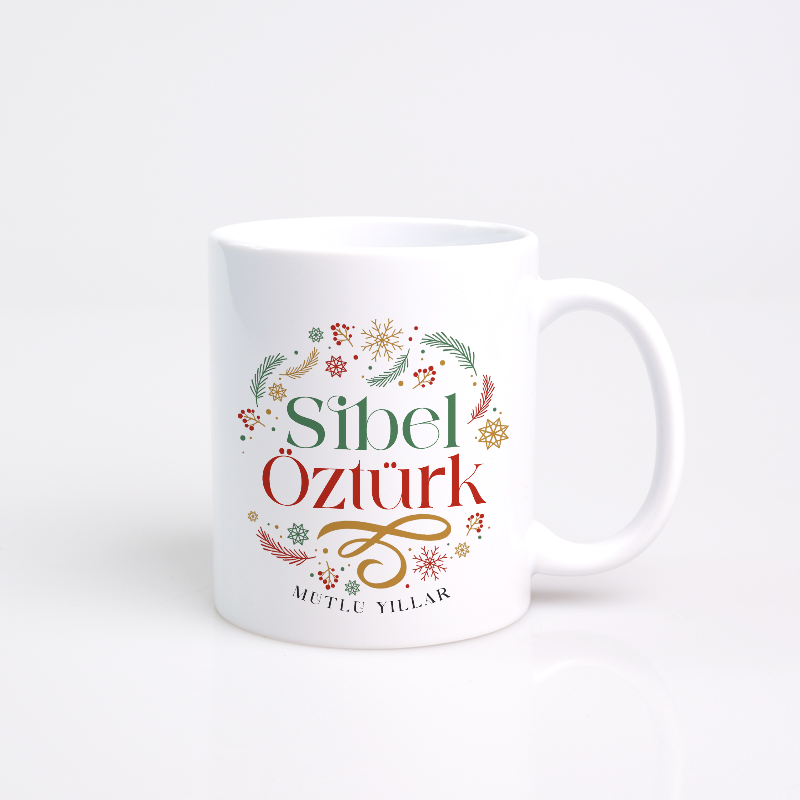 Mutlu Yıllar Kişiye Özel Kahve Kupası