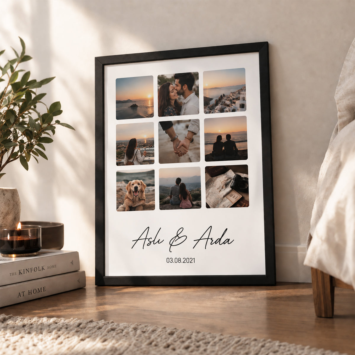 Sevgiliye Hediye Unutulmaz Anlarımız Fotoğraf Çerçevesi