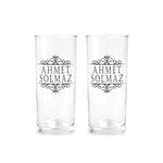 İsme Özel Rakı Kadehi - İkili Rakı Kadehi