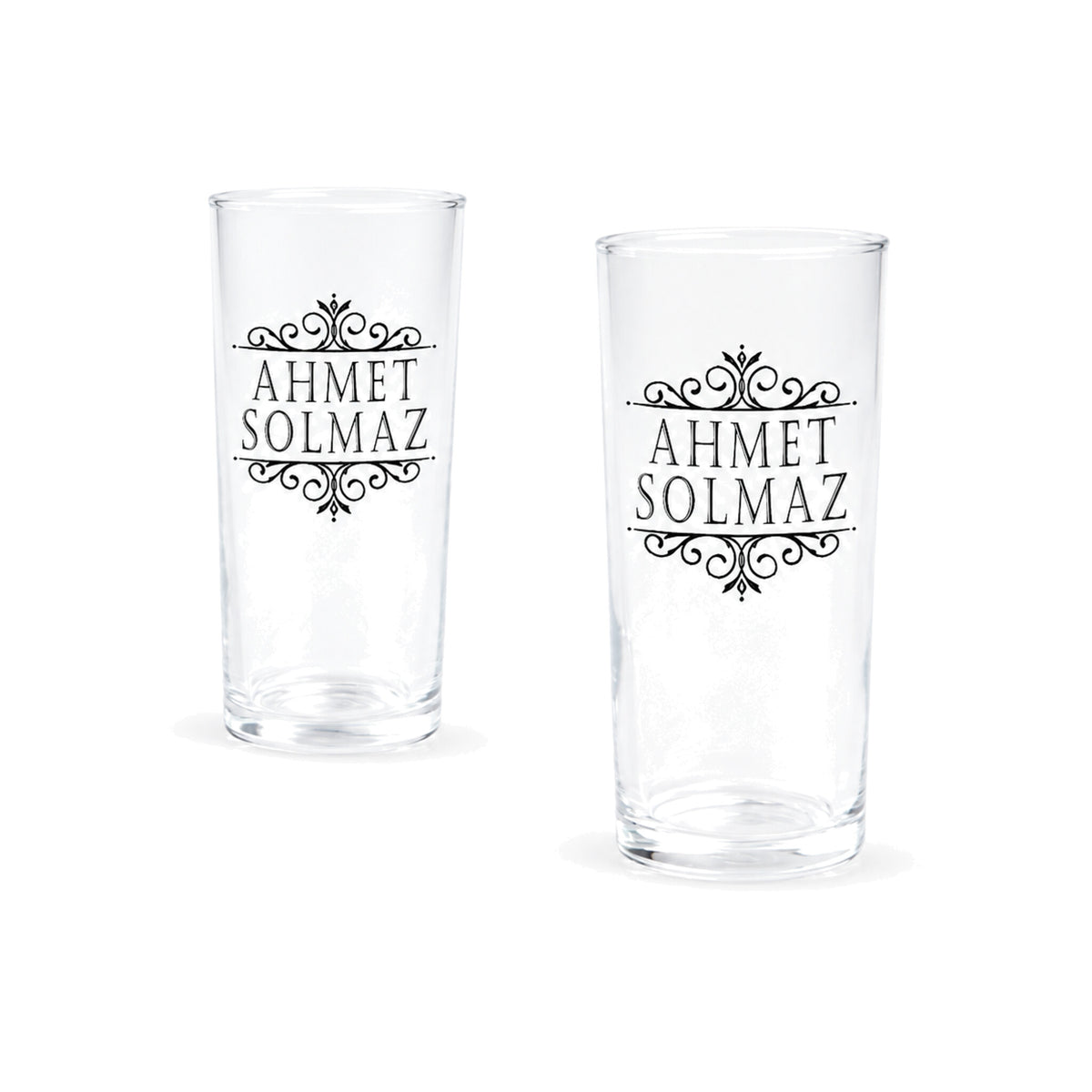 İsme Özel Rakı Kadehi - İkili Rakı Kadehi