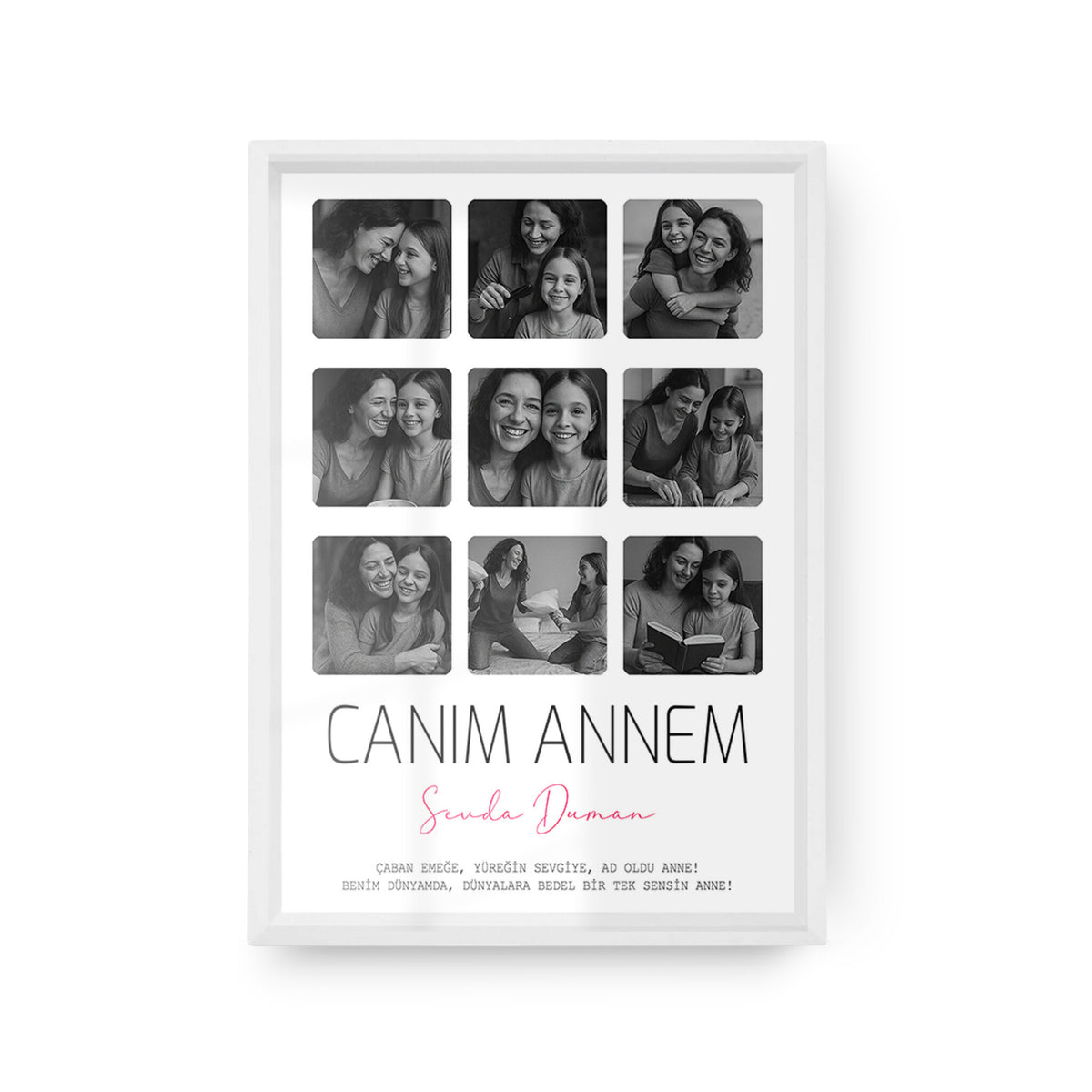 Annemle Anılarım Fotoğraf Baskılı Poster Tablo