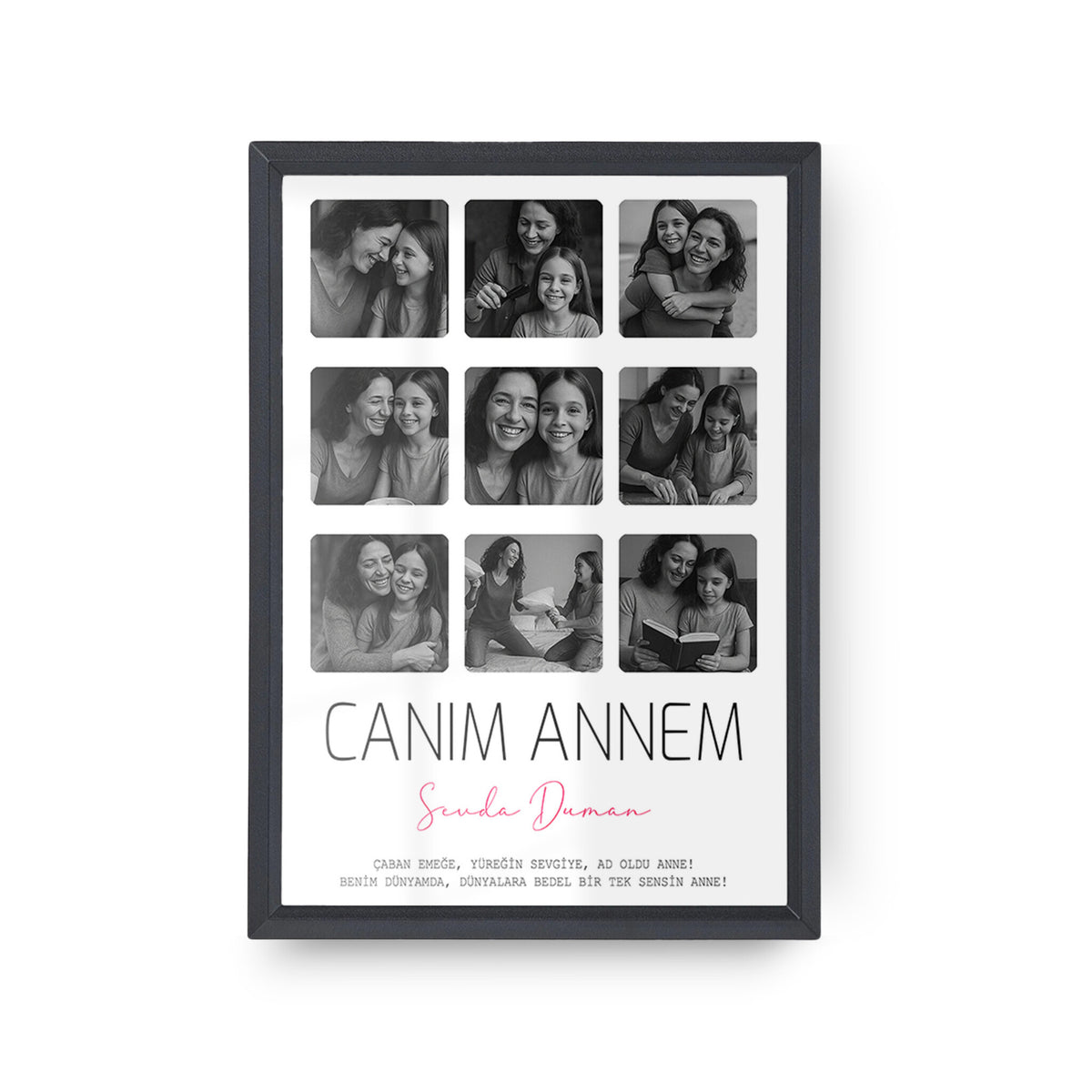 Annemle Anılarım Fotoğraf Baskılı Poster Tablo