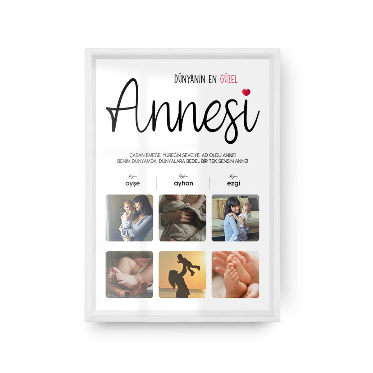 Dünyanın En Güzel Annesi Poster Tablo