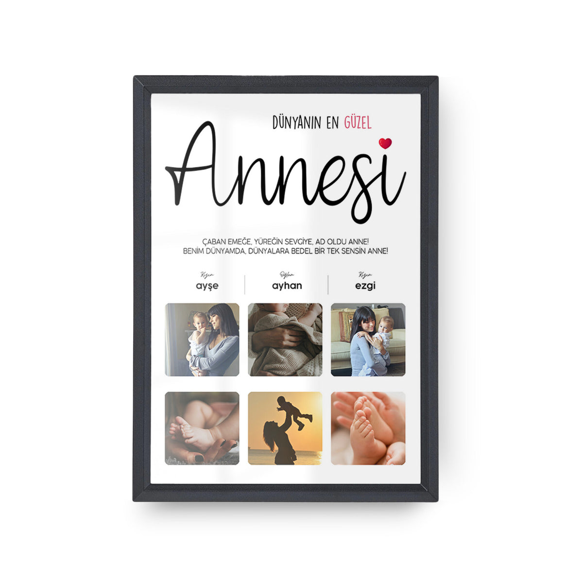 Dünyanın En Güzel Annesi Poster Tablo