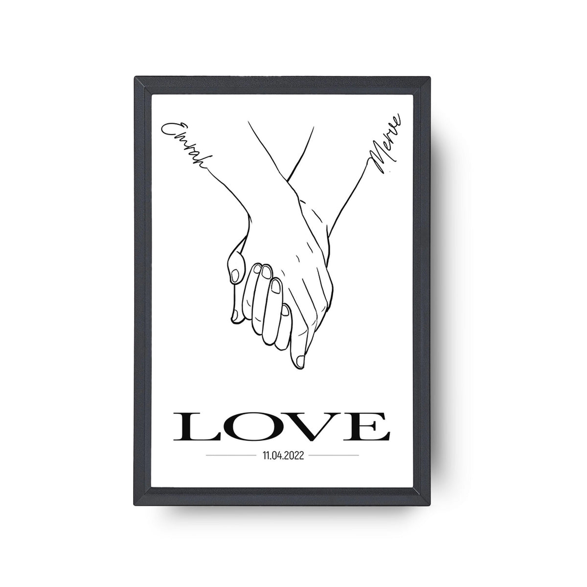 Kişiye Özel İsimli Love Yazılı Tablo