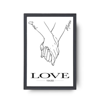 Kişiye Özel İsimli Love Yazılı Tablo