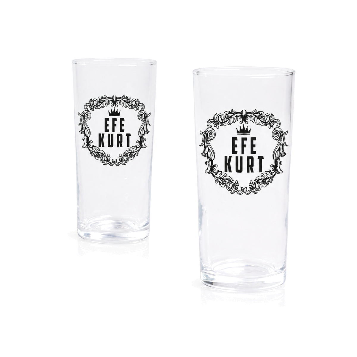 Kişiye Özel İsimli Rakı Kadehi - İkili Rakı Bardağı