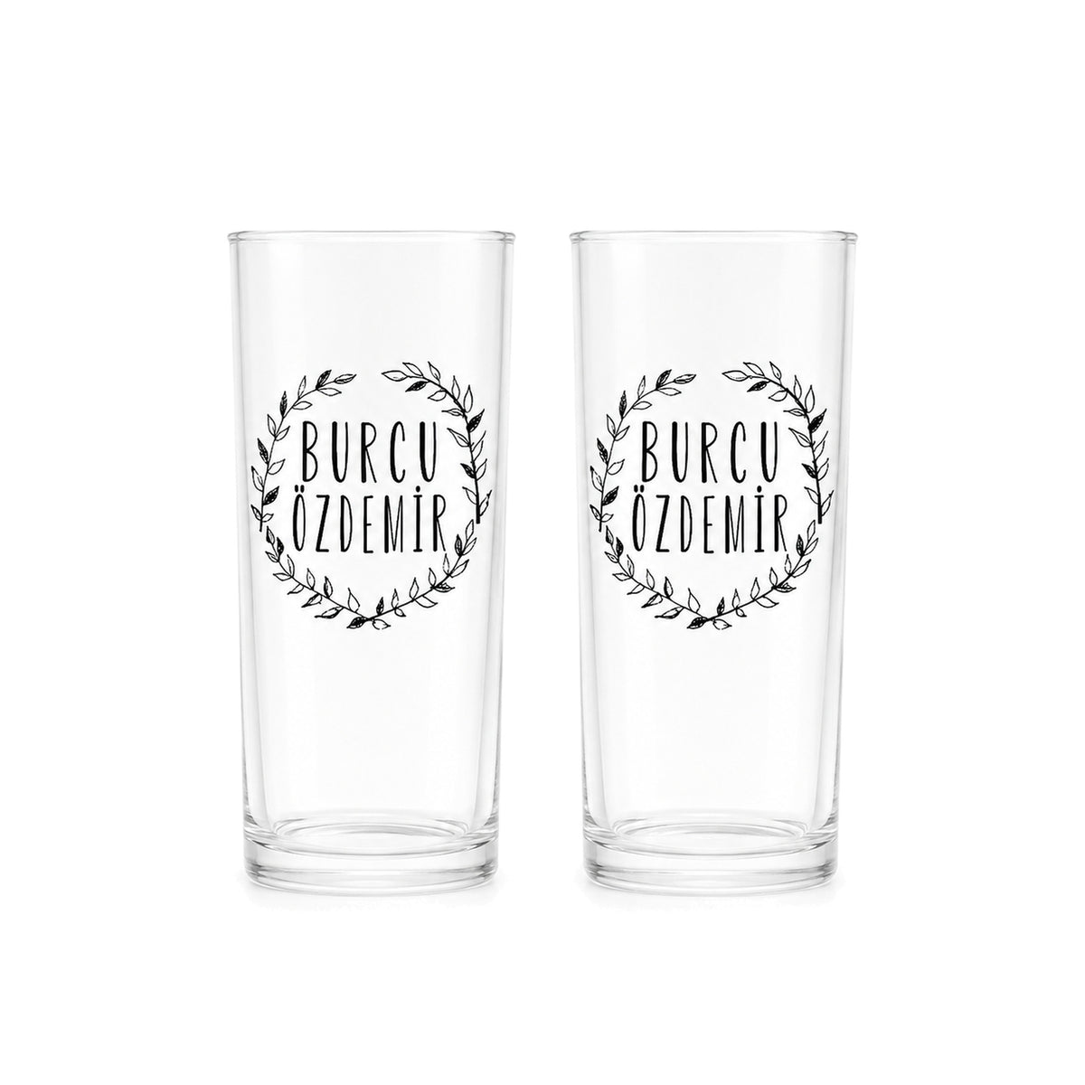 Kız Arkadaşa Hediye İsimli Rakı Kadehi - 2'li Rakı Kadehi